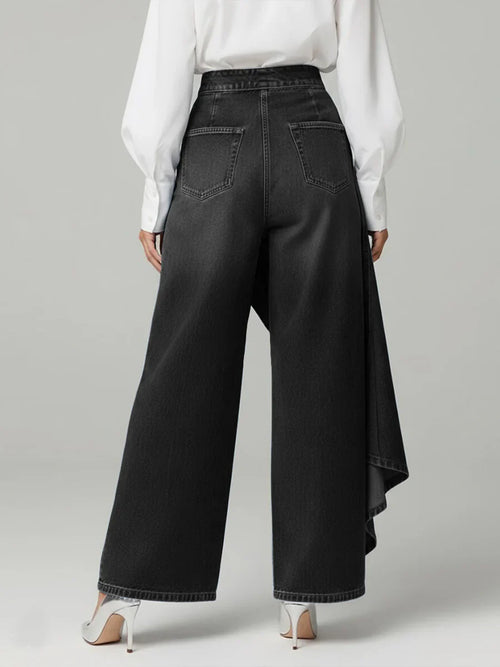 Women's High Waisted Wide Leg Jeans – Relaxed Fit Casual Denim