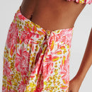 Printed Asymmetric Straight Skirt