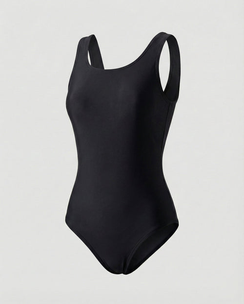 Womens One-Piece Sports Swimsuit Ombre Print – Quick-Dry Activewear