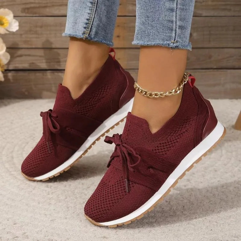 Women's Supportive Slip-On Walking Sneakers – Lightweight Everyday Comfort Shoes