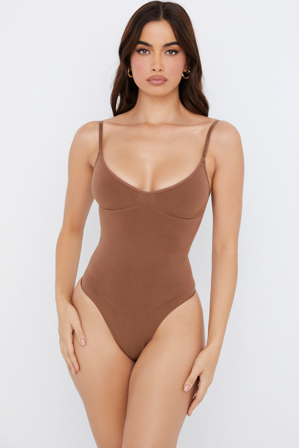Sculpting Thong Bodysuit – Mocha