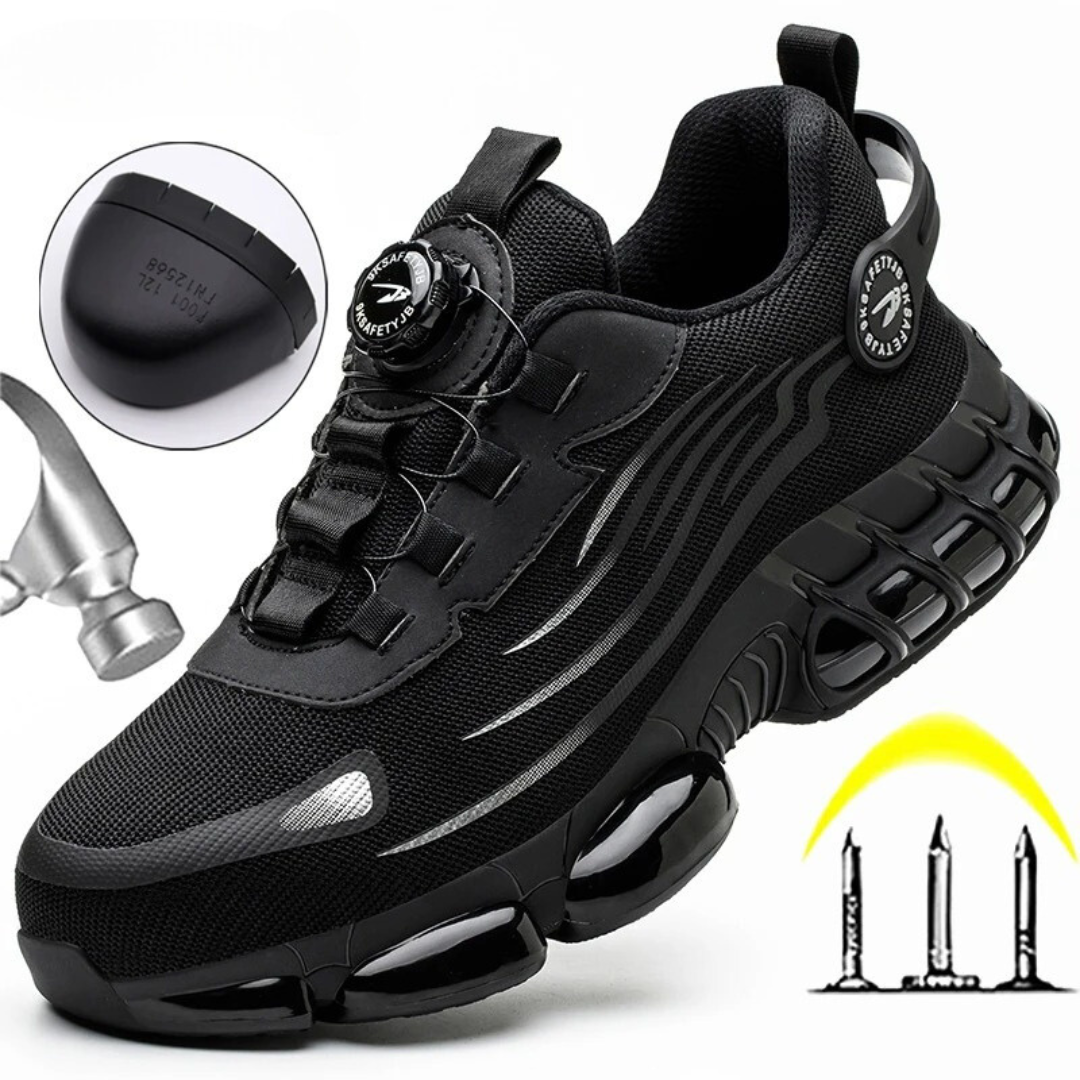 Women's Anti-Puncture Safety Sneakers Steel Toe – Lightweight Work Shoes