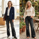 Women's Vintage Wide Leg Jeans – High Waist Loose Denim Pants