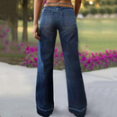 Women's Vintage Wide Leg Jeans – High Waist Loose Denim Pants