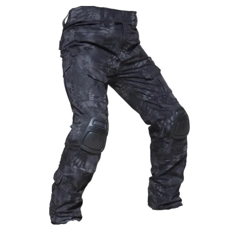 Men’s Multicam Tactical Combat Pants With Knee Pads – Durable Cargo Trousers
