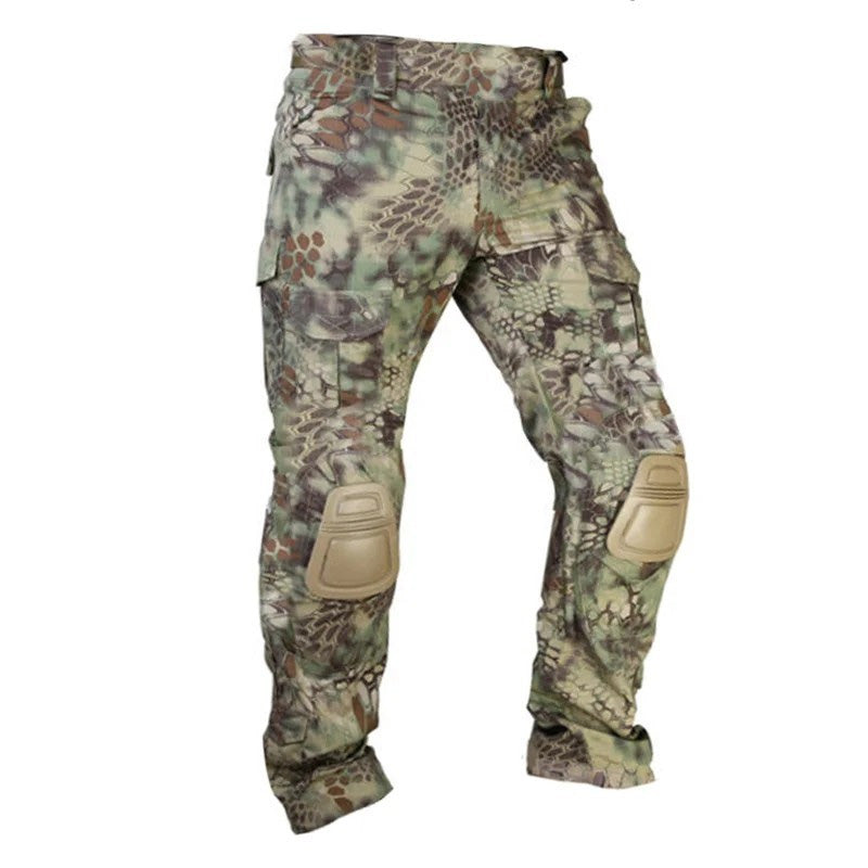 Men’s Multicam Tactical Combat Pants With Knee Pads – Durable Cargo Trousers