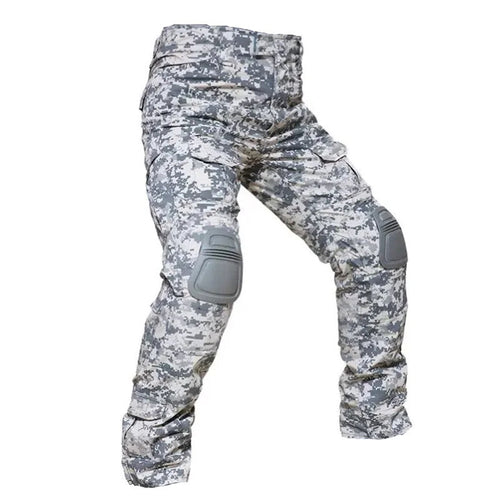 Men’s Multicam Tactical Combat Pants With Knee Pads – Durable Cargo Trousers