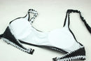 Delia® | Black And White Bandeau Bikini