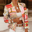 Women's Vintage Zip-Up Jacket – Casual Stand Collar Retro Jacket